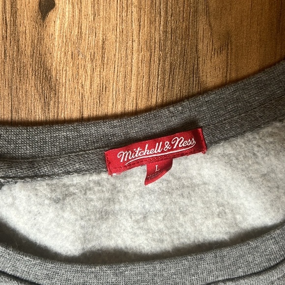 Mitchell & Ness NBA Hardwood Classics Houston Rockets Sweatshirt Gray Size L - Picture 2 of 7